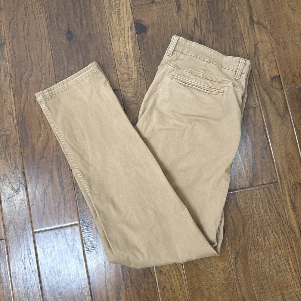 American Tall Carman Taper Fit Chino Khaki Pants Long Brown Preppy Men's 40x36*